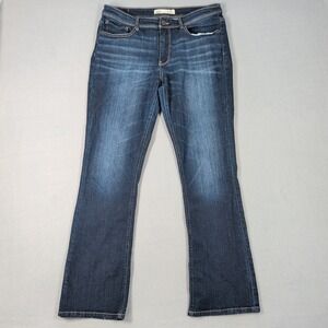 BKE Payton Womens Bootcut Jeans 32x33.5 Dark Wash Mid Rise Universal Fit Blue